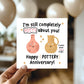 Funny Pottery Anniversary Card For Husband Wife 9th Anniversary