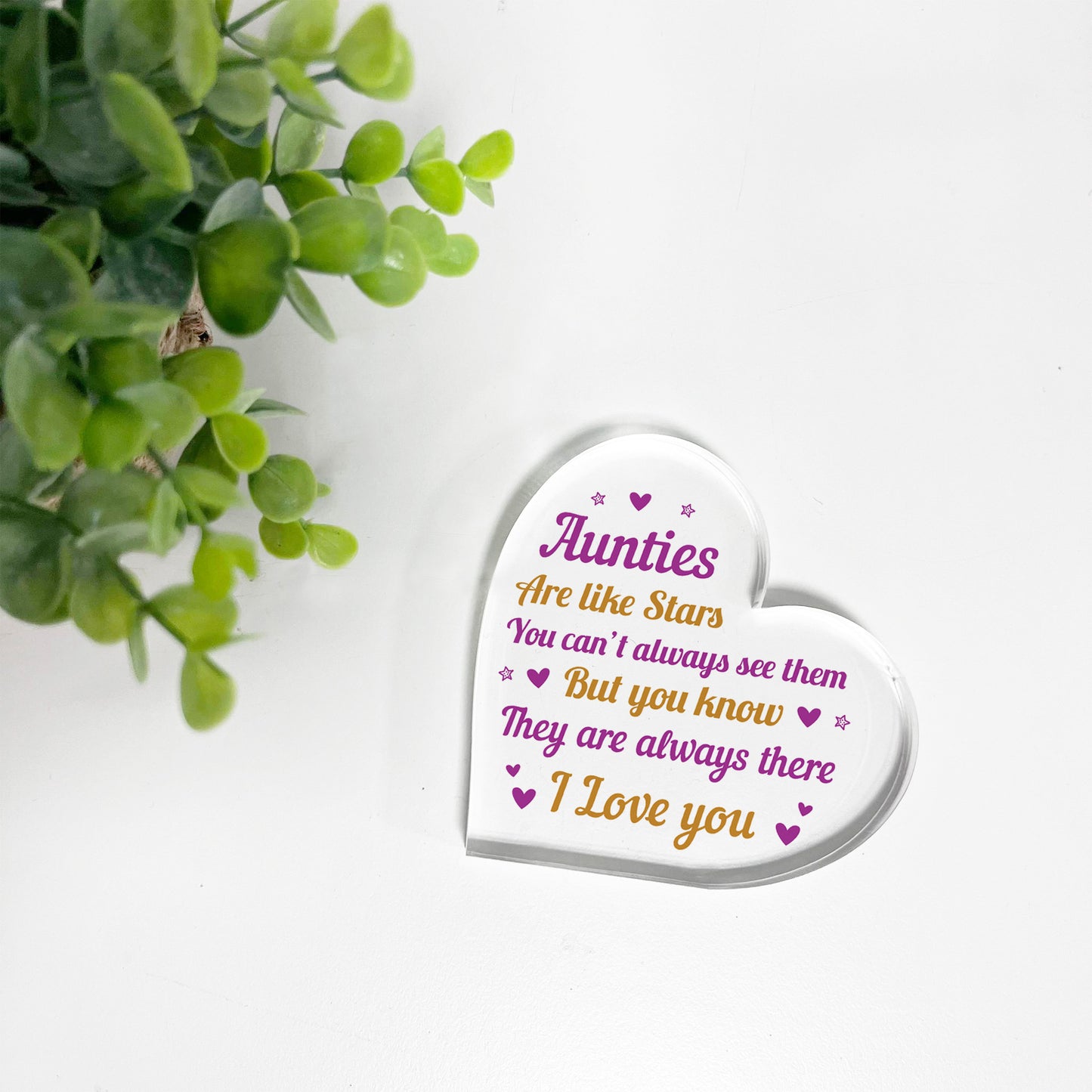 Auntie Plaque Aunties Are Like Stars Thank You Gift For Her