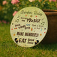 Garden Rules Wall Sign Garden Signs and Plaques Novelty Gift