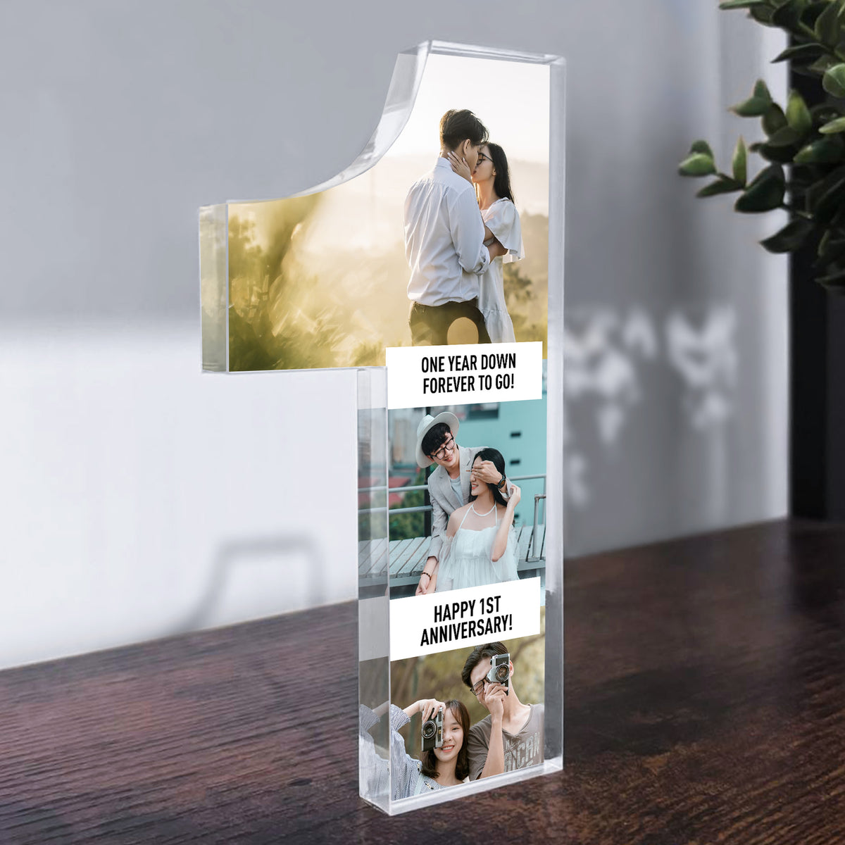 PERSONALISED 1st First Anniversary Gift For Boyfriend Girlfriend