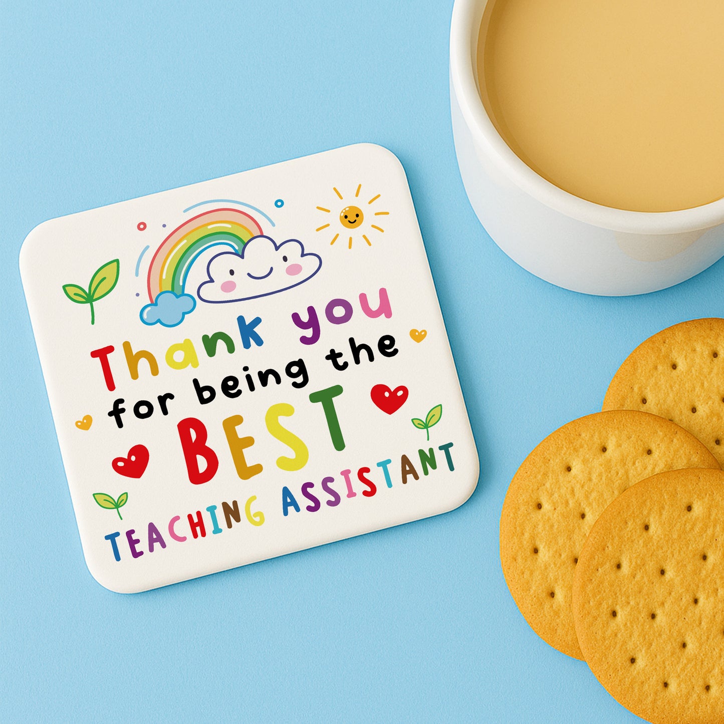 Best Teaching Assistant Gift From Student Teacher Coaster