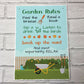 Garden Rules Sign A4 Wall Fence Plaque Beautiful Sign For Garden