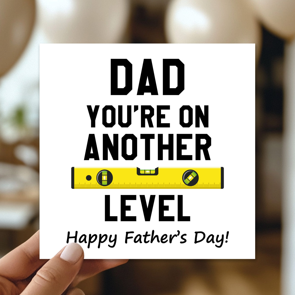 Funny Card For Dad For Fathers Day DAD ANOTHER LEVEL Card