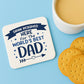 Worlds Best Dad Coaster Gift For Fathers Day Birthday Gift