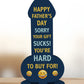 Funny Happy Father's Day Plaque Gift For Dad Rude Dad Gift
