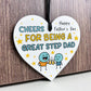 Cheers For Being A Great Step Dad Funny Fathers Day Gift