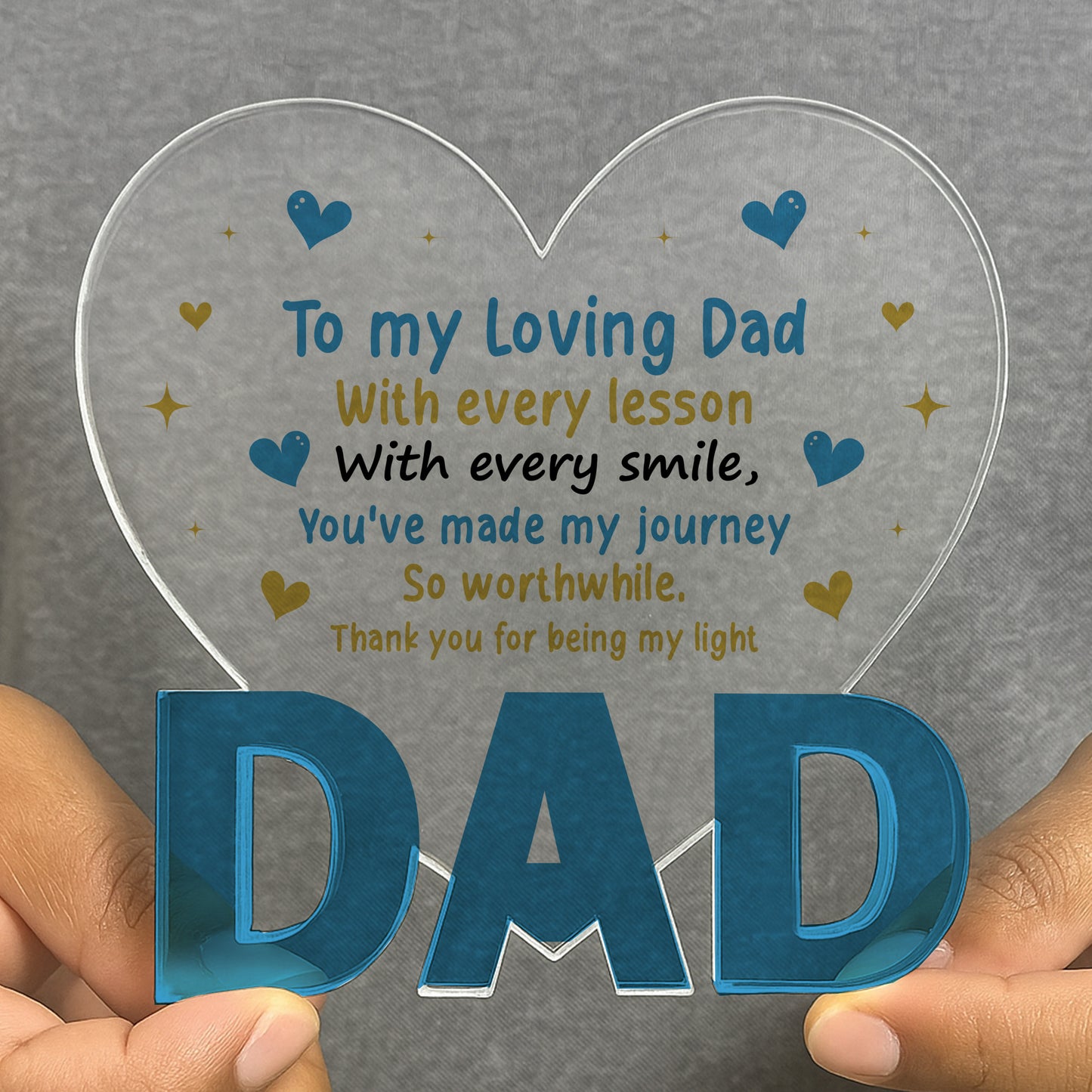 Thank You Gifts For Dad Christmas Birthday Gifts Acrylic Plaque