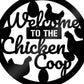 Chicken Coop Sign Wall Mounted Chicken Coop Decor Plaque Outdoor