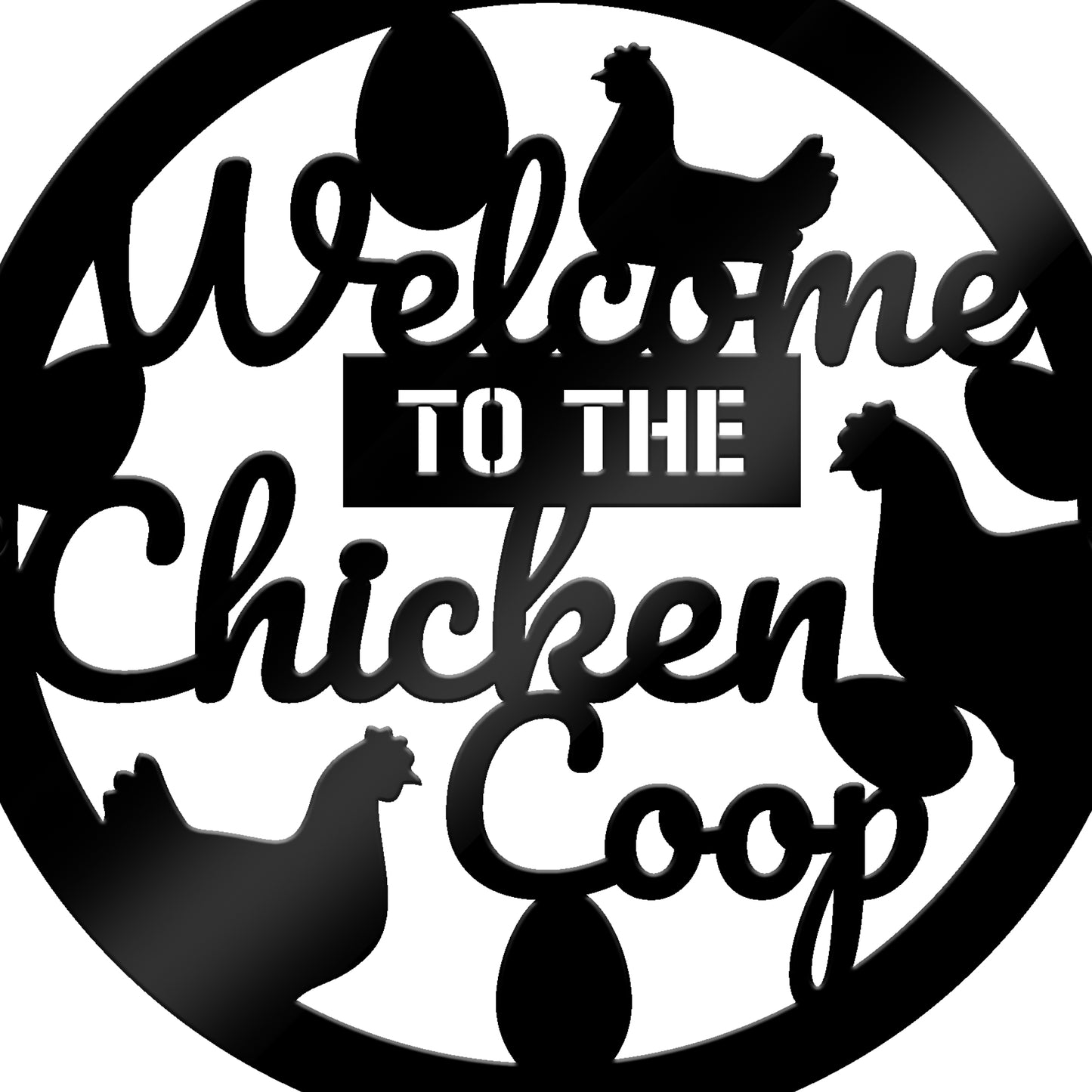 Chicken Coop Sign Wall Mounted Chicken Coop Decor Plaque Outdoor