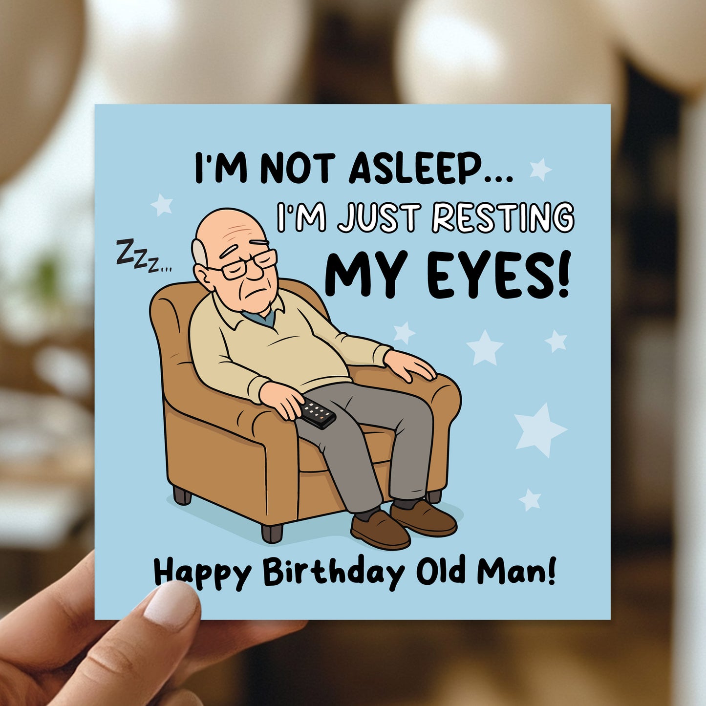 Funny Birthday Card For Dad Joke Card Old Dad From Daughter Son
