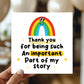 Thank You Card For Teacher Teaching Assistant Nursery Tutor
