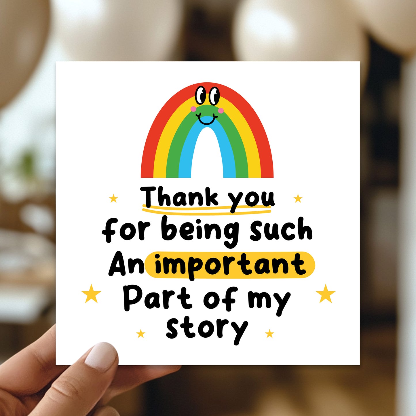 Thank You Card For Teacher Teaching Assistant Nursery Tutor