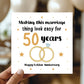 50th Wedding Anniversary Card For Husband Wife Couple