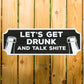 FUNNY Home Bar Sign For Garage Man Cave Shed Sign 30x10cm