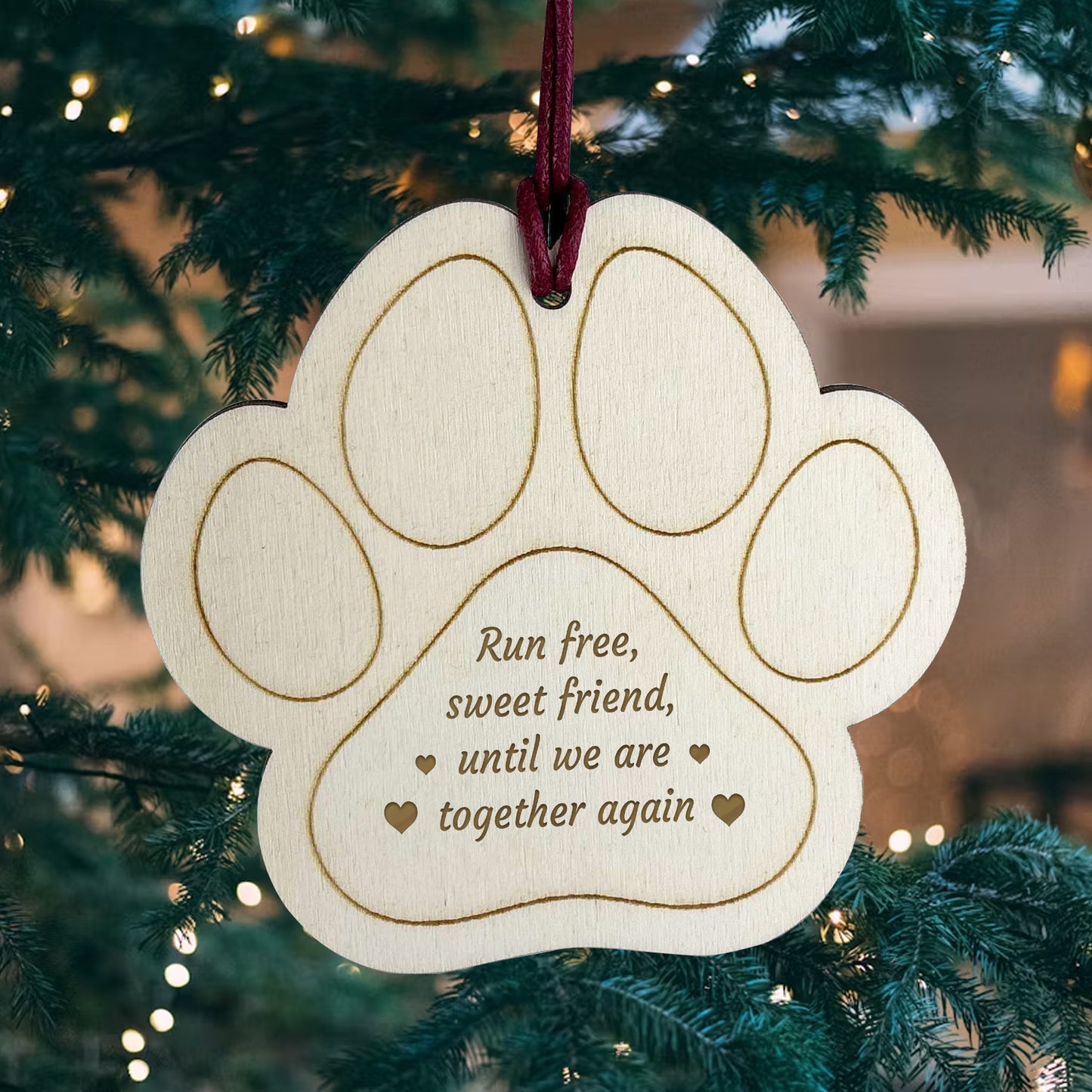 Pet Memorial Plaque For Dog Puppy Memorial Christmas Tree Decor