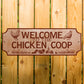 Chicken Coop Welcome Plaque For Farm Garden Yard Chicken Signs