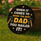 Fathers Day Gift For Dad Nailed It Dad Gift From Daughter Son