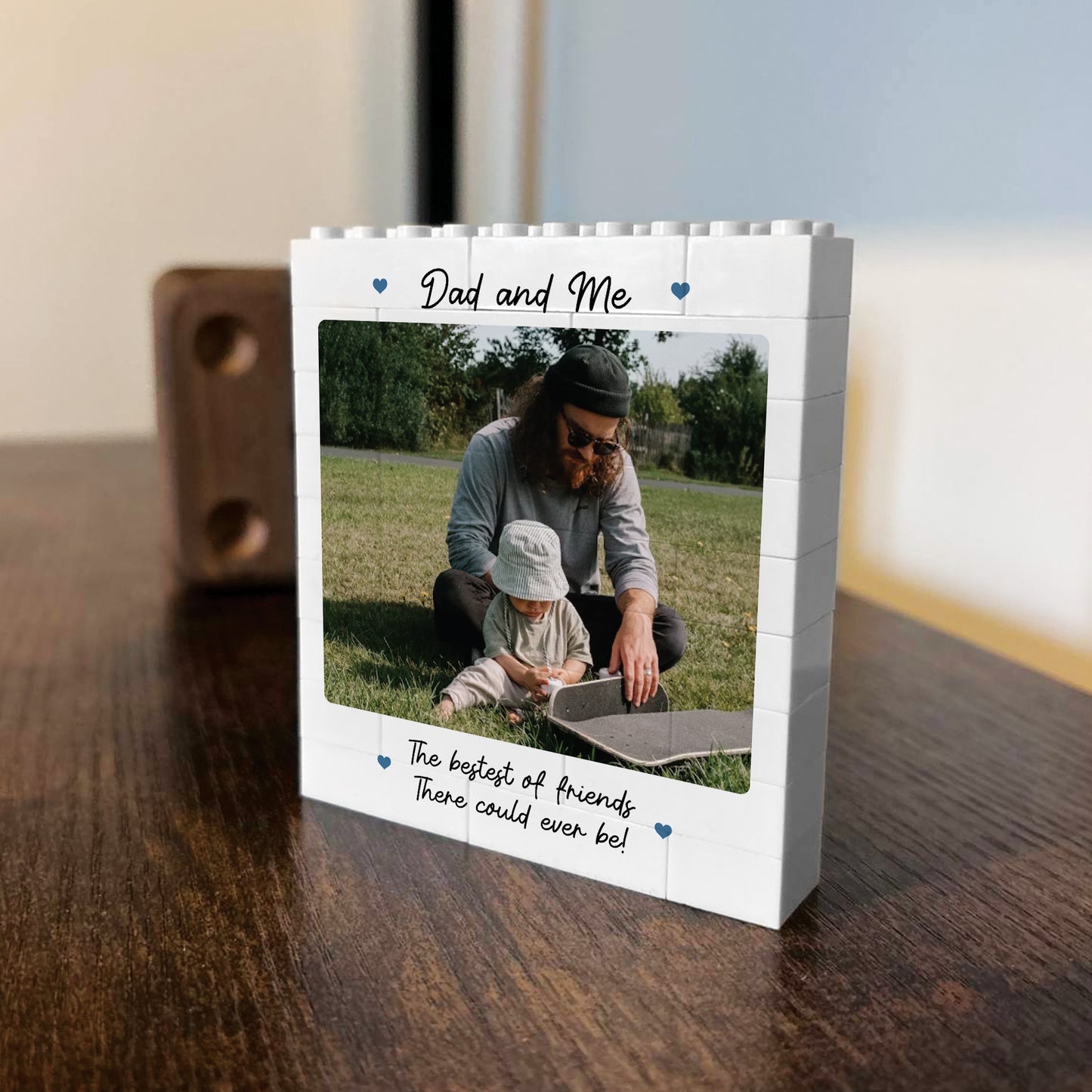 Personalised Fathers Day Photo Block Thank You Gift for Dad