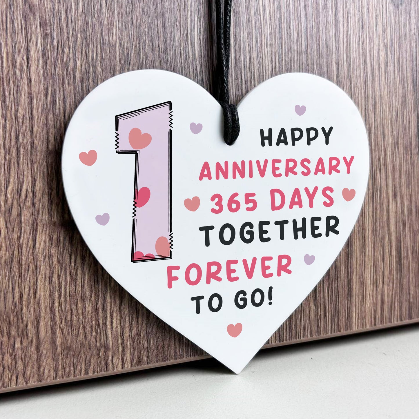 1st Anniversary Gift For Boyfriend Girlfriend Acrylic Heart