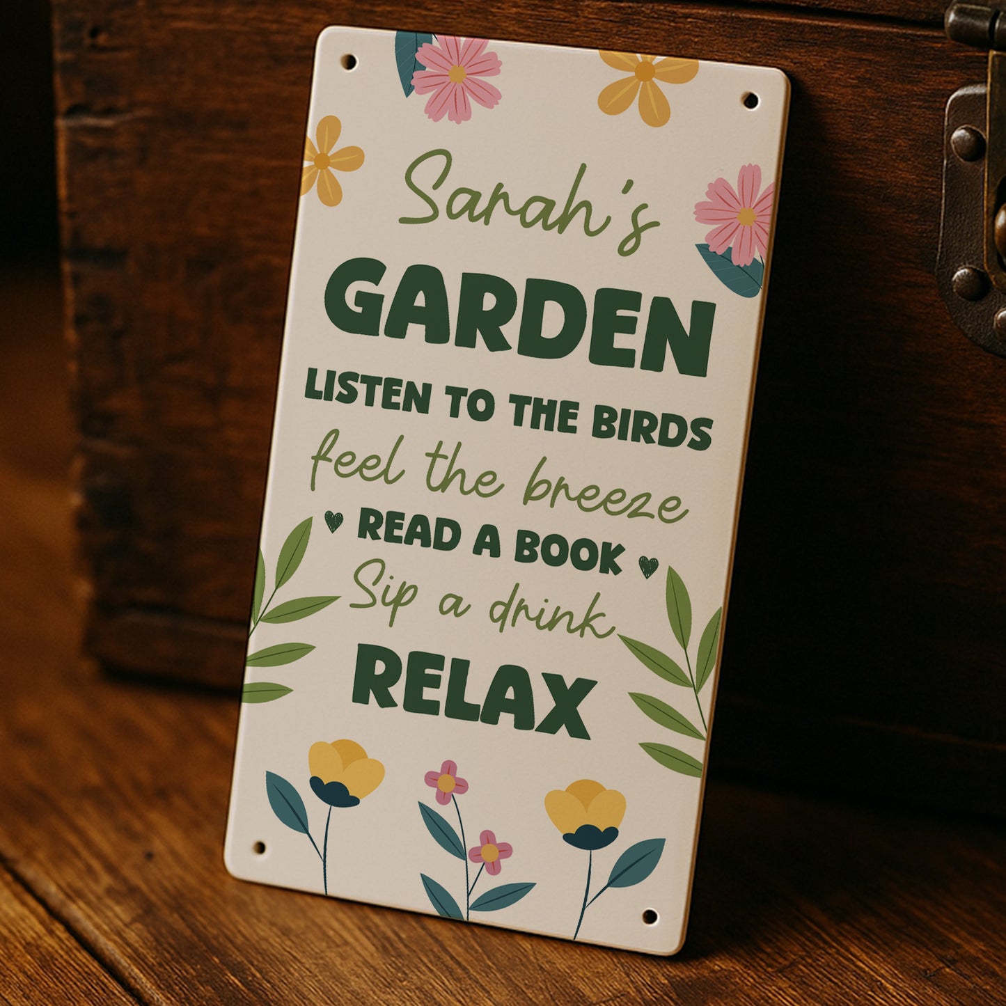 Personalised Garden Rules Sign For Outside Welcome Sign