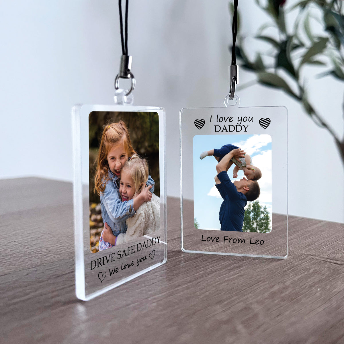 PERSONALISED GIFT FOR HIM BIRTHDAY GIFT FOR DADDY PHOTO KEYRING