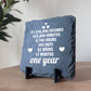 1st Anniversary Gift For Husband Wife SLATE Sign Novelty 1 Year