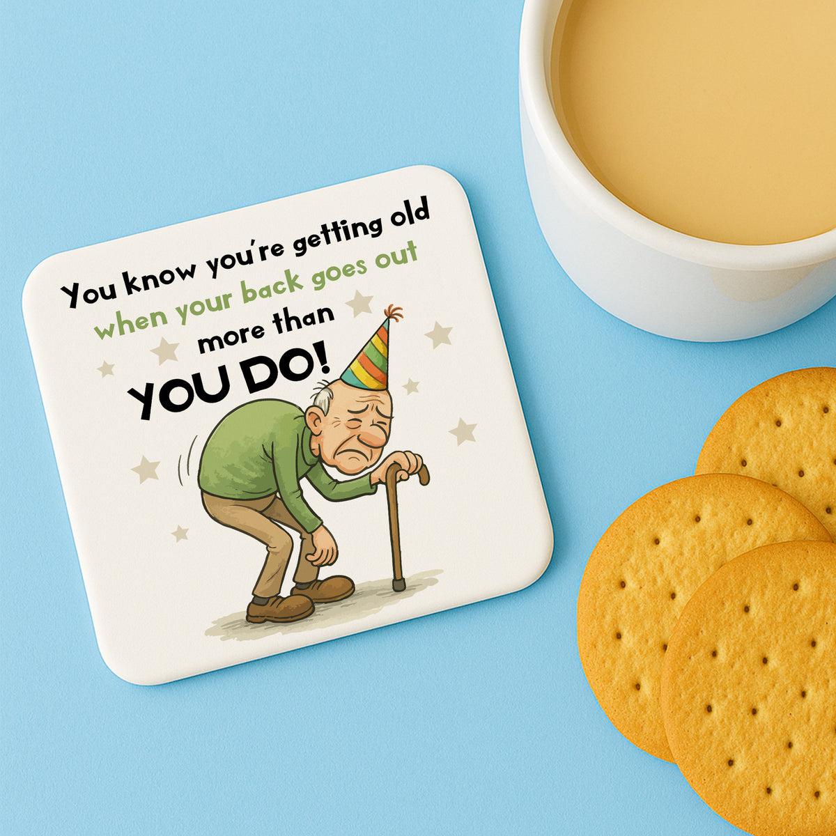 Funny Dad Gift For Dad Grandad COASTER Joke Dad Grandad Gift