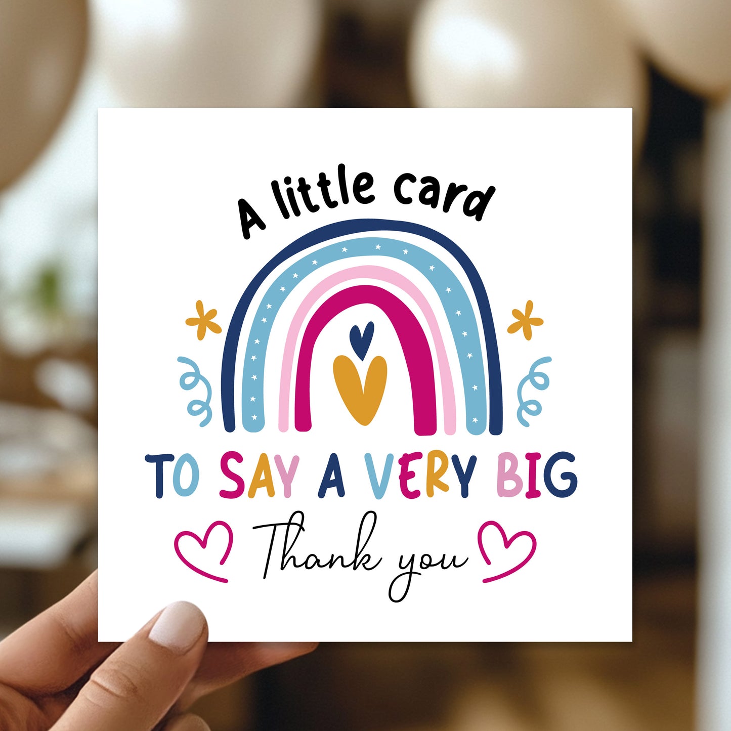 thank you card Gift card for teacher friend her him appreciation