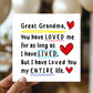 Card For Great Grandma With Kraft Envelope Included Great Grandm