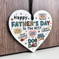 Fathers Day Gift From Dog Funny Gift For Dad Hanging Heart