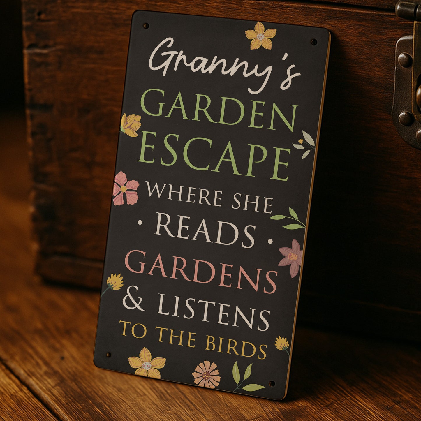 Personalised Garden Sign For Outside GARDEN ESCAPE Sign For Gard