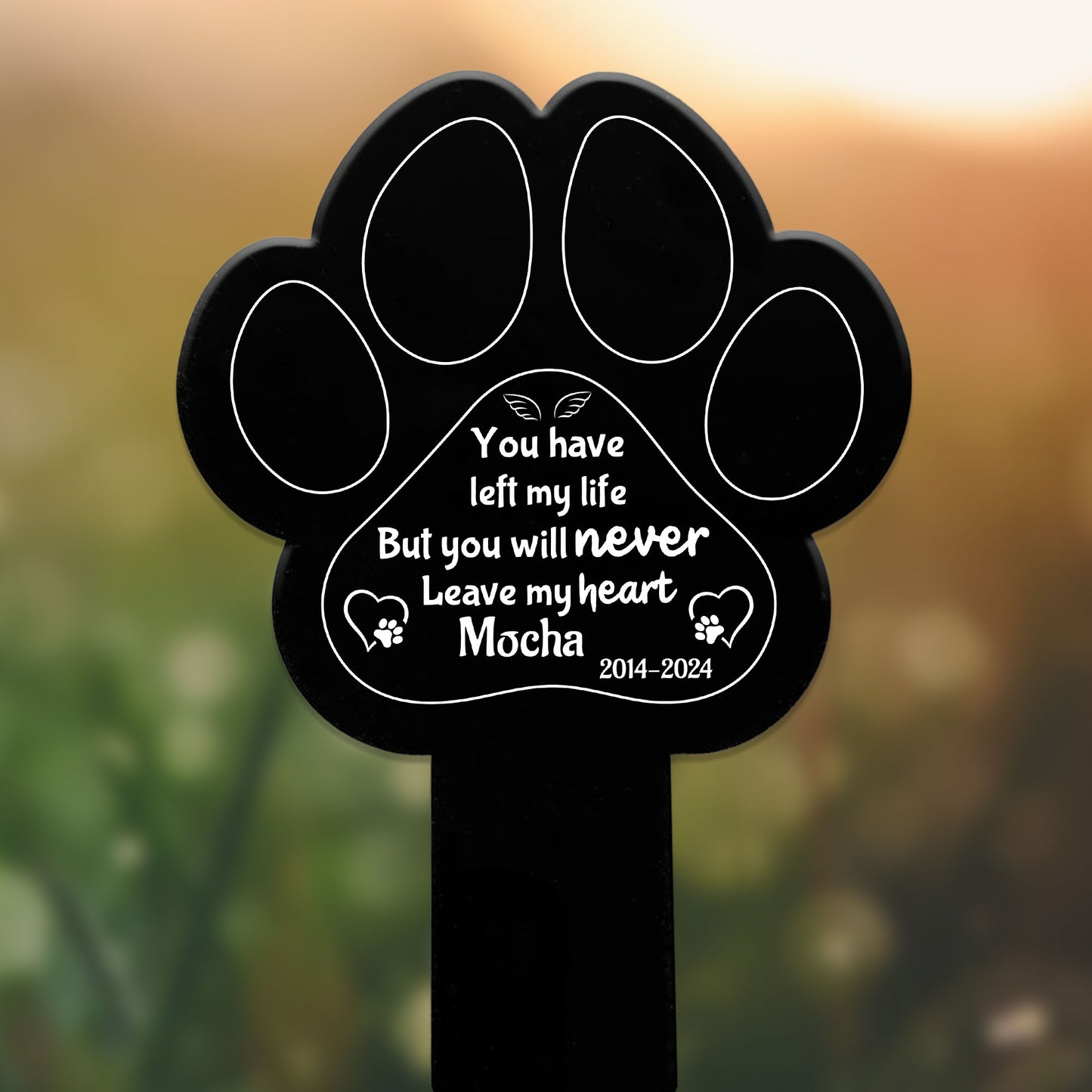 Personalised Memorial Plaque For Dog Cat Grave Marker Dog Gift