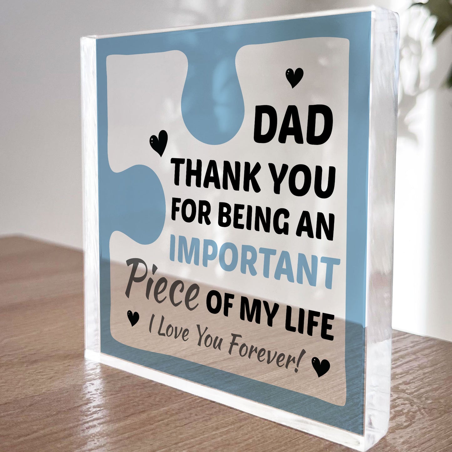 Birthday Gifts for DAD Acrylic Block Puzzle DAD BIRTHDAY GIFT
