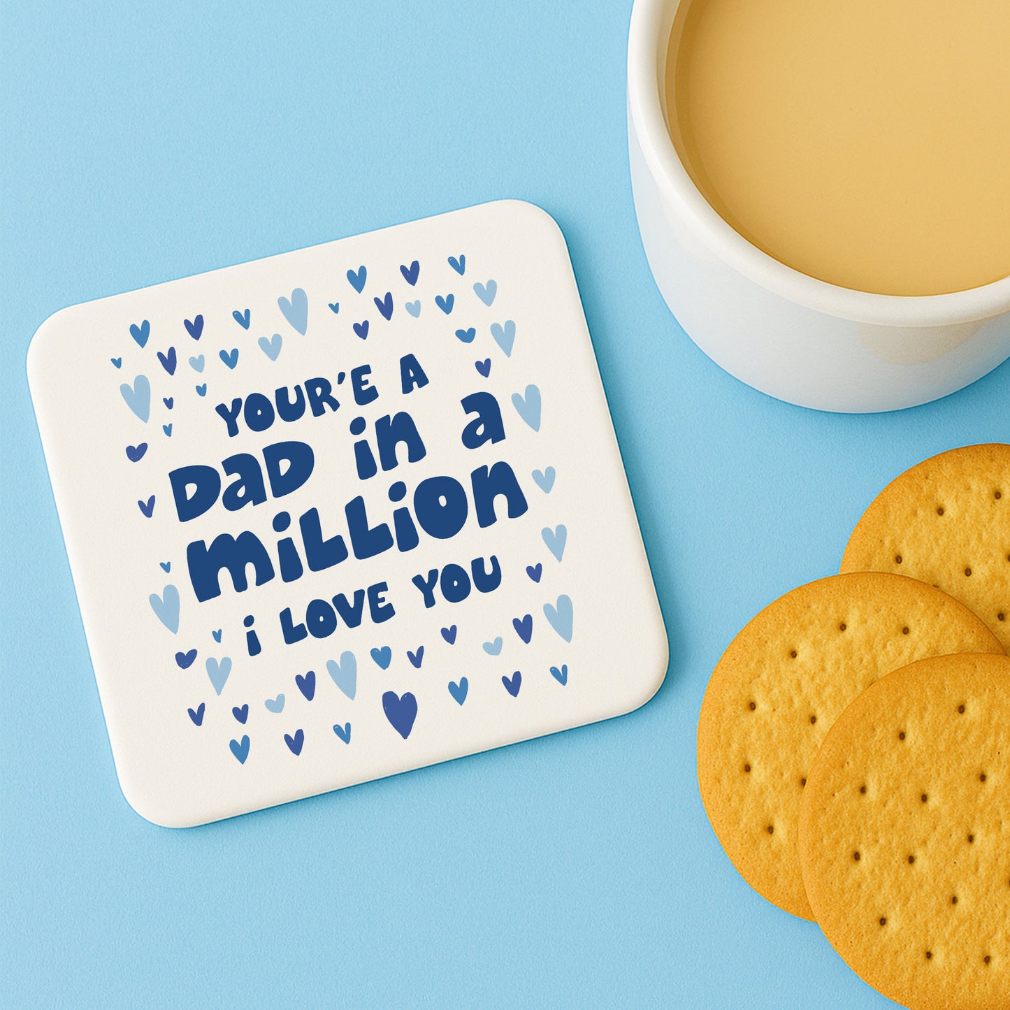 Dad In A Million Novelty Coaster Gift For Fathers Day Birthday