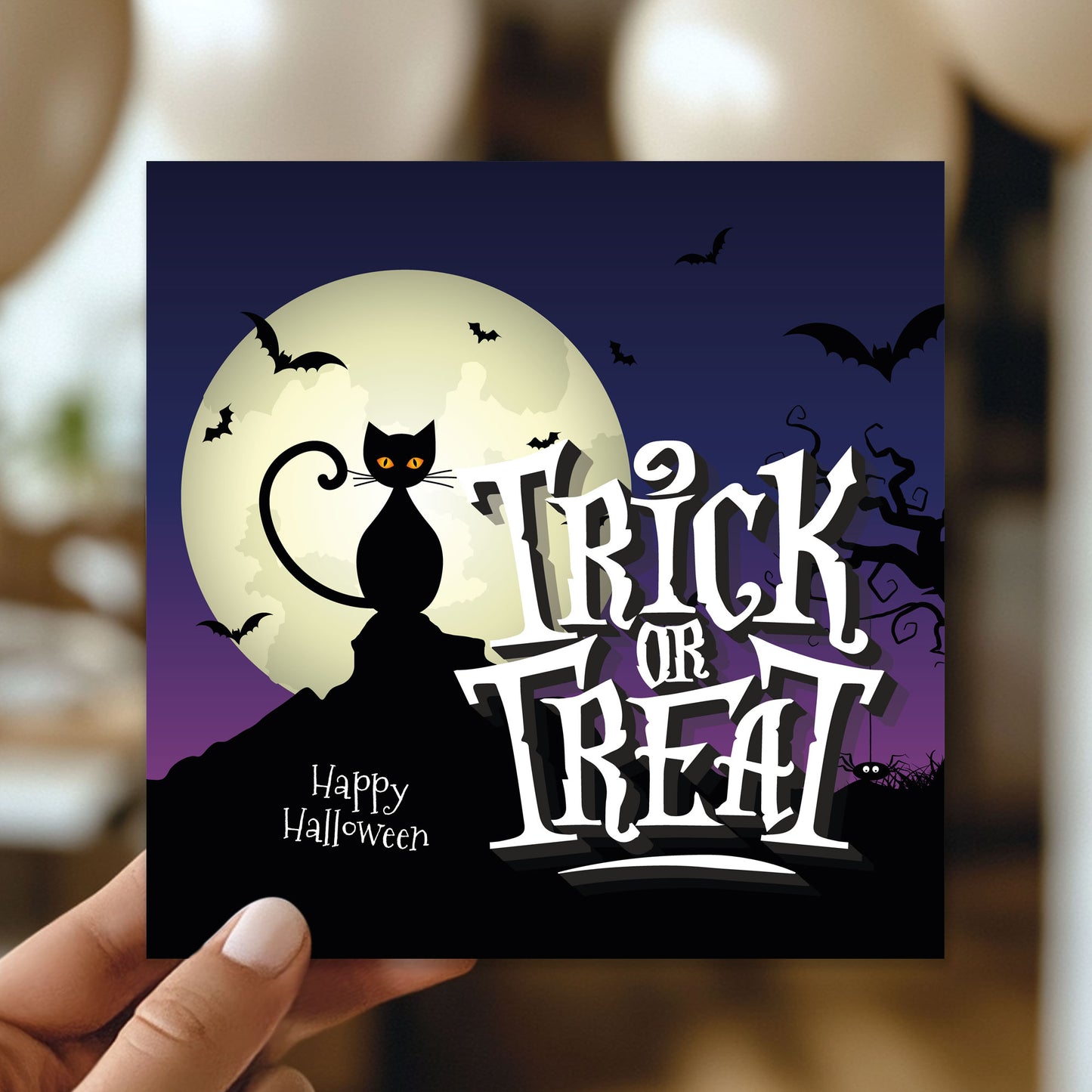 Novelty TRICK OR TREAT Card For Halloween Card For Friend