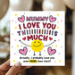 Card For Best Mummy I Love You This Much Mummy Birthday Card