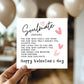 Soulmate Valentines Card Boyfriend Husband Valentine Card