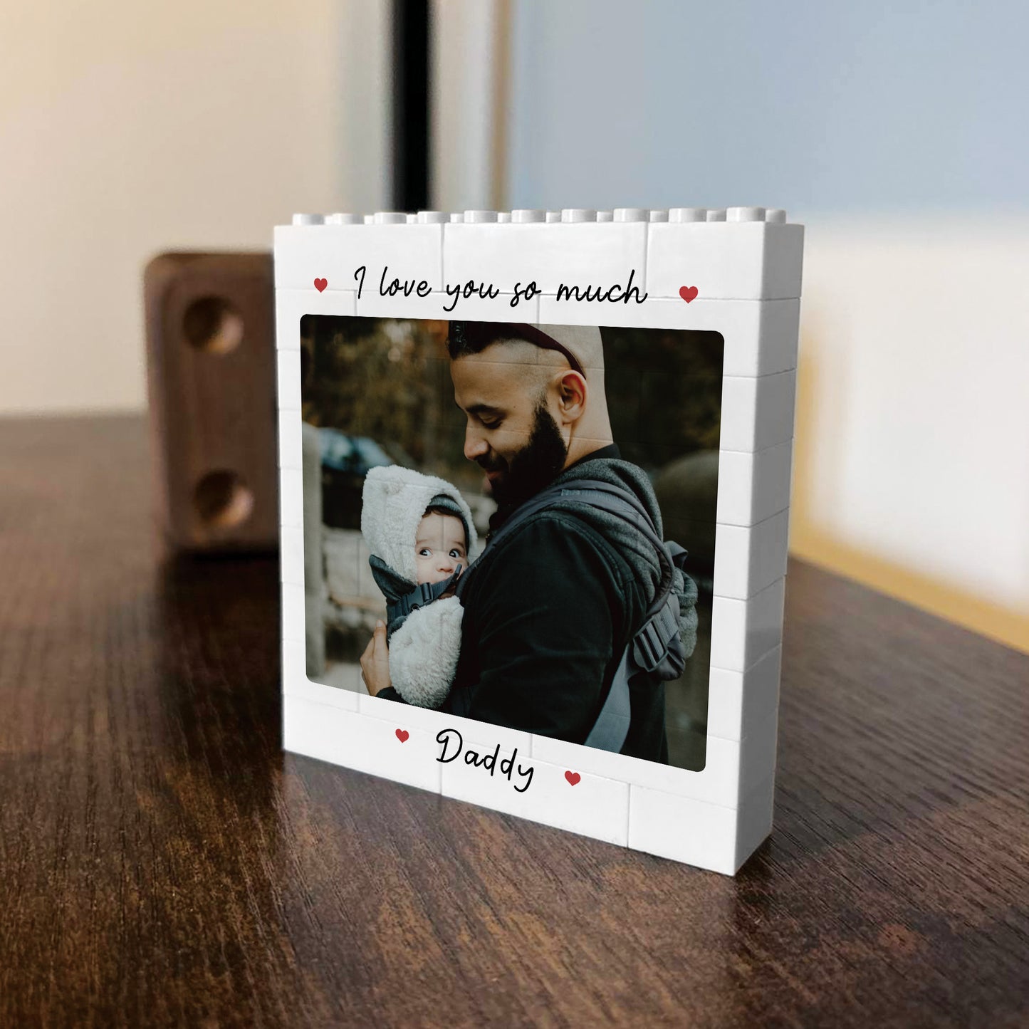Personalised Fathers Day Photo Block Fathers Day Gift For Him
