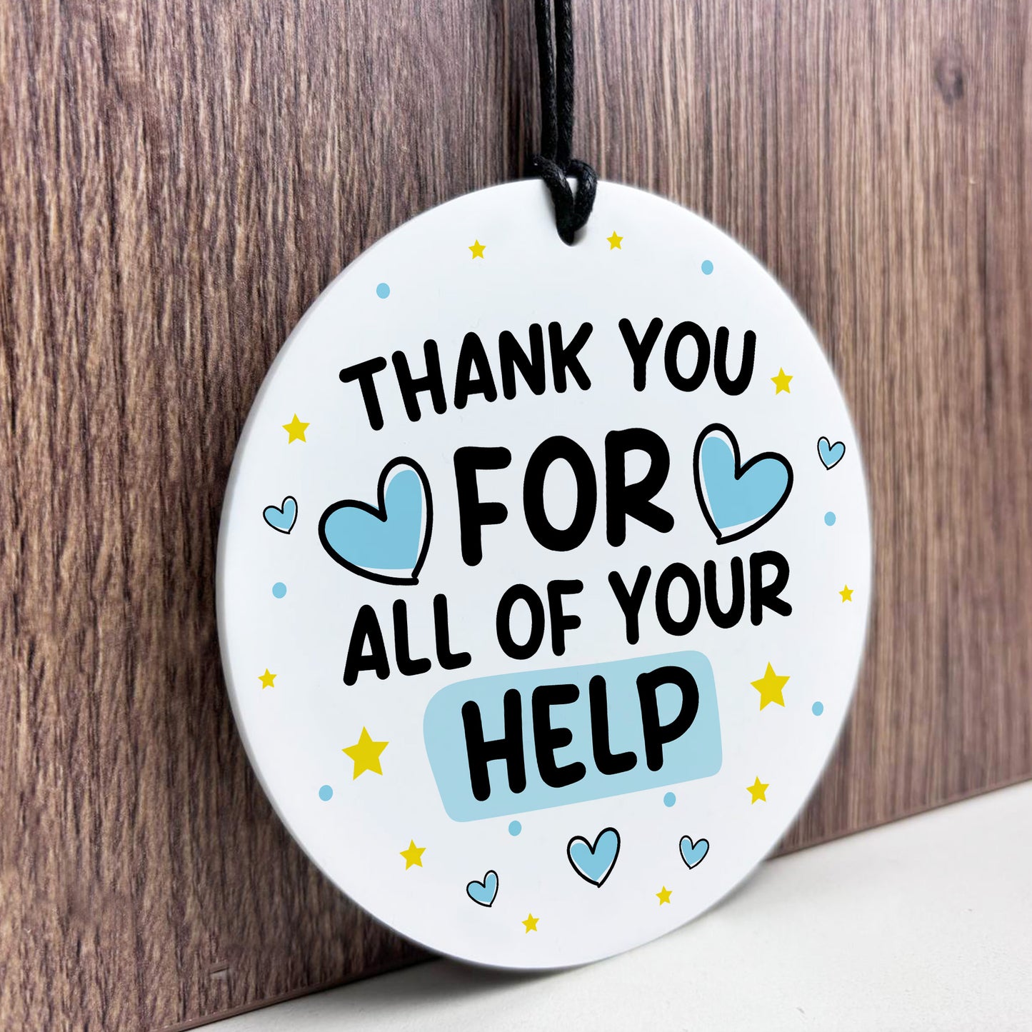 Thank You For Your Help Gift For Friend Volunteer Teacher Mentor