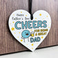 Funny Fathers Day Gift For Dad Cheers For Being A Great Dad