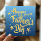Card For Dad For Fathers Day With Envelope Included Gold Stars