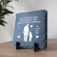 Dad Gifts From Son Father And Son Gift Slate Plaque Dad Son Gift