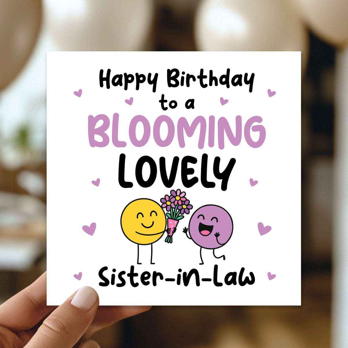 Happy Birthday Card For Sister In Law Blooming Lovely Sister