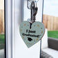 Novelty Graduation Gift Wood Keyring I JUST GRADUATED Gift