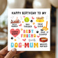 Happy Birthday Card From The Dog Birthday Card For Best Dog Mum