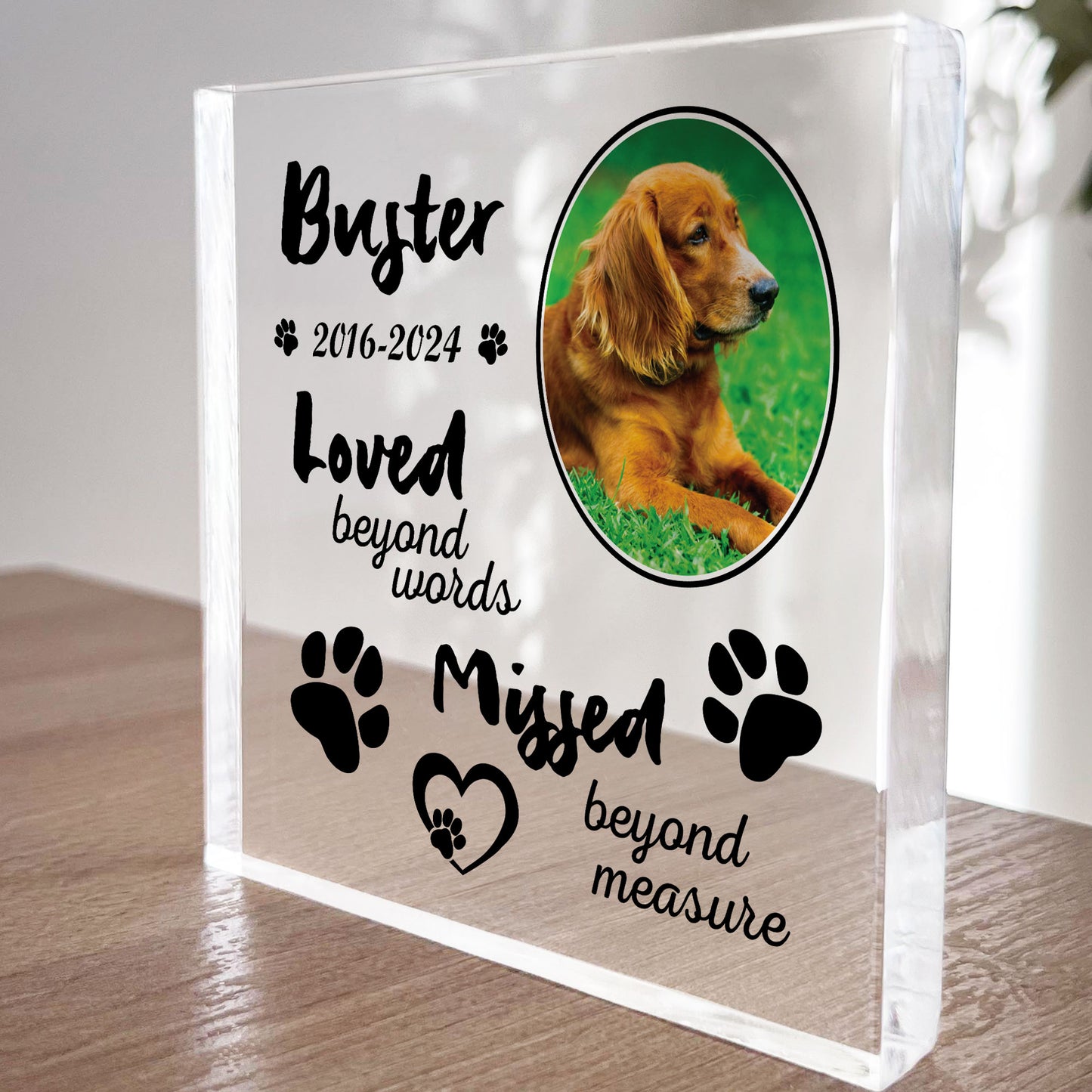 Dog Memorial Gifts Custom Pet Memorial Plaques Personalised Gift