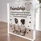 Best Friend Plaque Friendship Gift For Special Friend Birthday