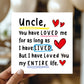 Birthday Card For Uncle With Kraft Envelope Uncle Card