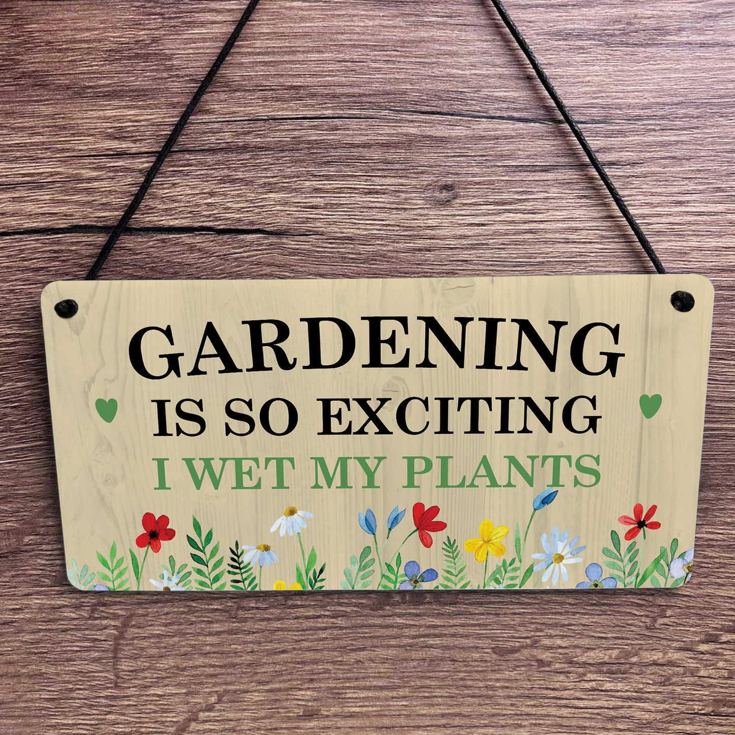 Funny Garden Plaque for Outside Garden Sign Gift For Him Her