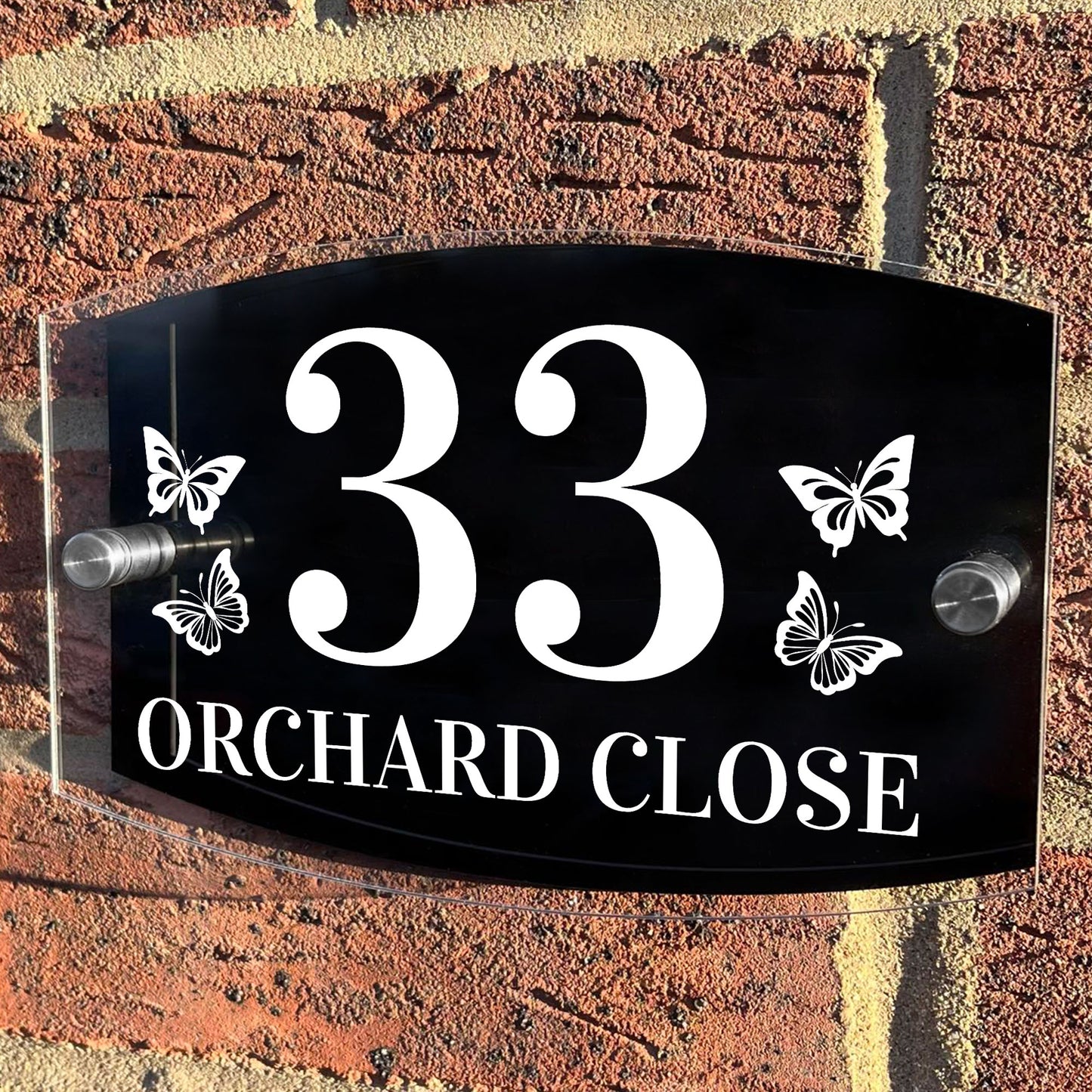 Personalised House Signs Plaques Door Numbers 1 - 9999 Custom